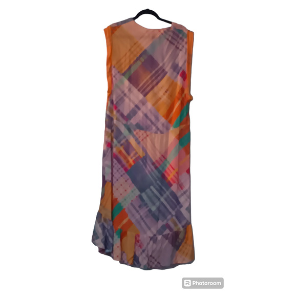 FREE PEOPLE Haut long Gone Sailing Maxi Multicolor Boho Chic Lagenlook Top Xs - Picture 5 of 8